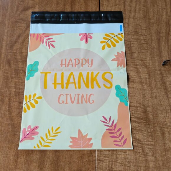 Happy Thanks Giving  Polymailers 25ct. 10x13 - Picture 6 of 6